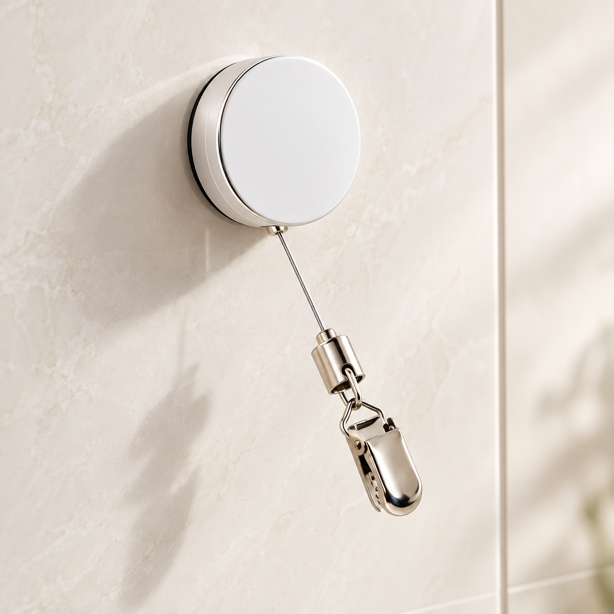 Porte-serviette rétractable sans perçage, vue du produit