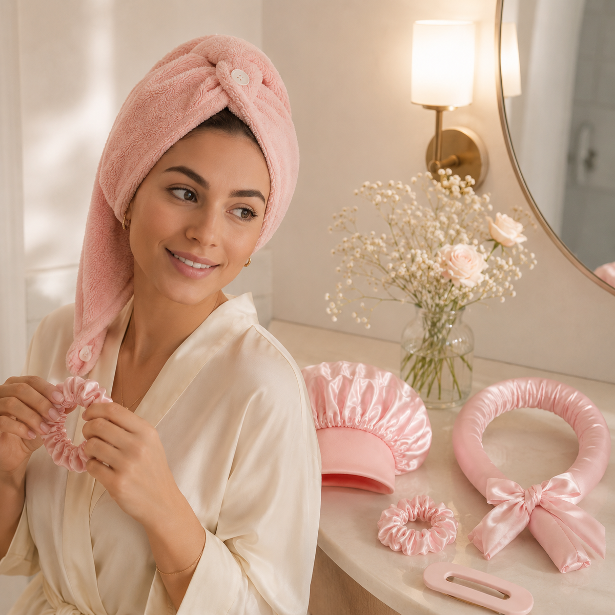 Routine du soir NUIT STUDIO avec kit de boucles sans chaleur